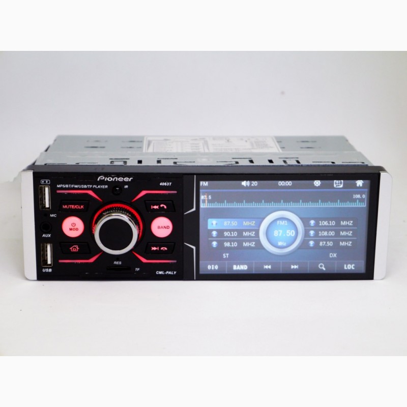 Фото 6. Автомагнитола Pioneer 4063T ISO - Сенсорный экран 4, 1+ RGB подсветка + DIVX + MP3 + USB