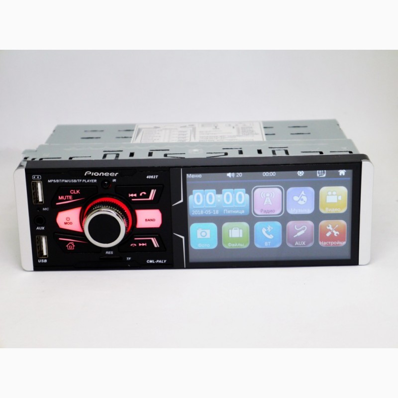 Фото 3. Автомагнитола Pioneer 4062T ISO - Сенсорный экран 4, 1+ RGB подсветка + DIVX + MP3 + USB
