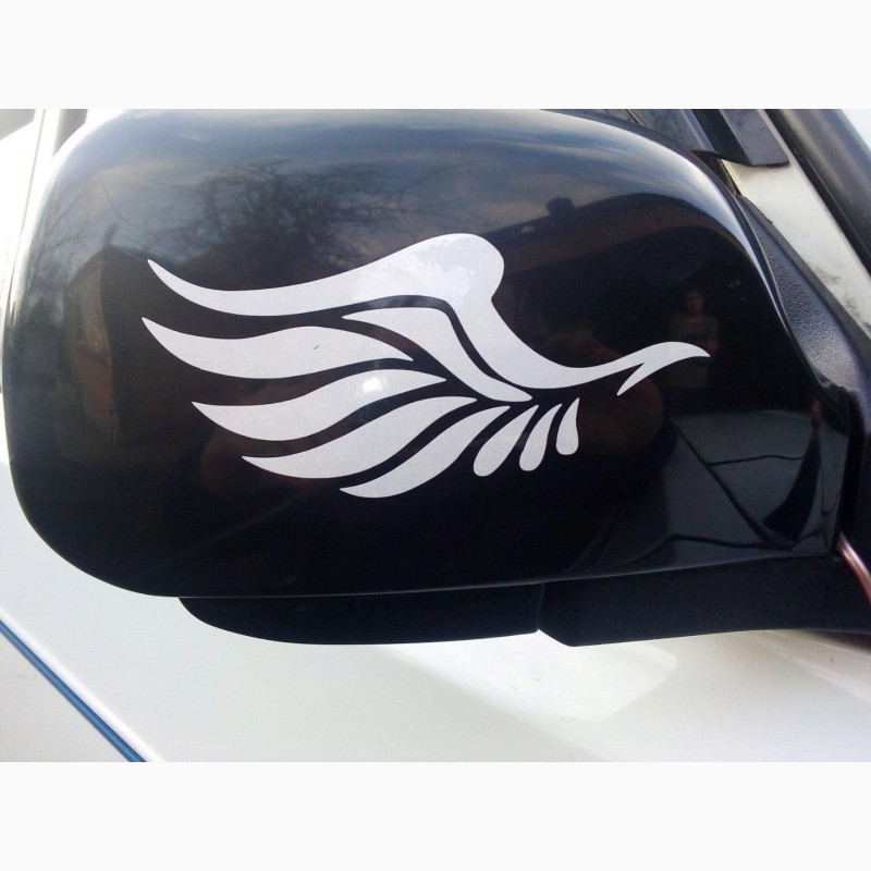 Фото 6. Наклейка на авто Крылья на зеркала светоотражающие