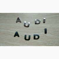 Металлические буквы на авто AUDI Ауди не ржавеют