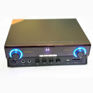 Усилитель Konzert KCS-202 - Bluetooth, USB, SD, FM, MP3! Караоке 2х канальный