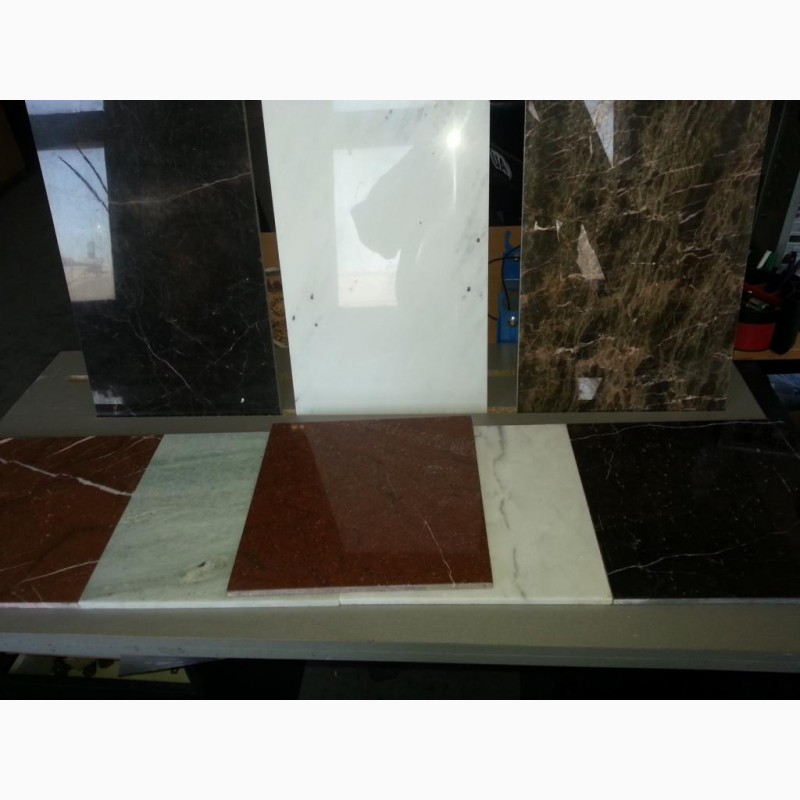 Фото 20. Мрамор многосторонний на складе. Плиты, плитка, слябы, слэбы, полосы, треугольные куски