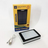 Зарядний пристрій УМБ Power Bank Solar 90000mAh із сонячною панеллю та 20LED ліхтарем